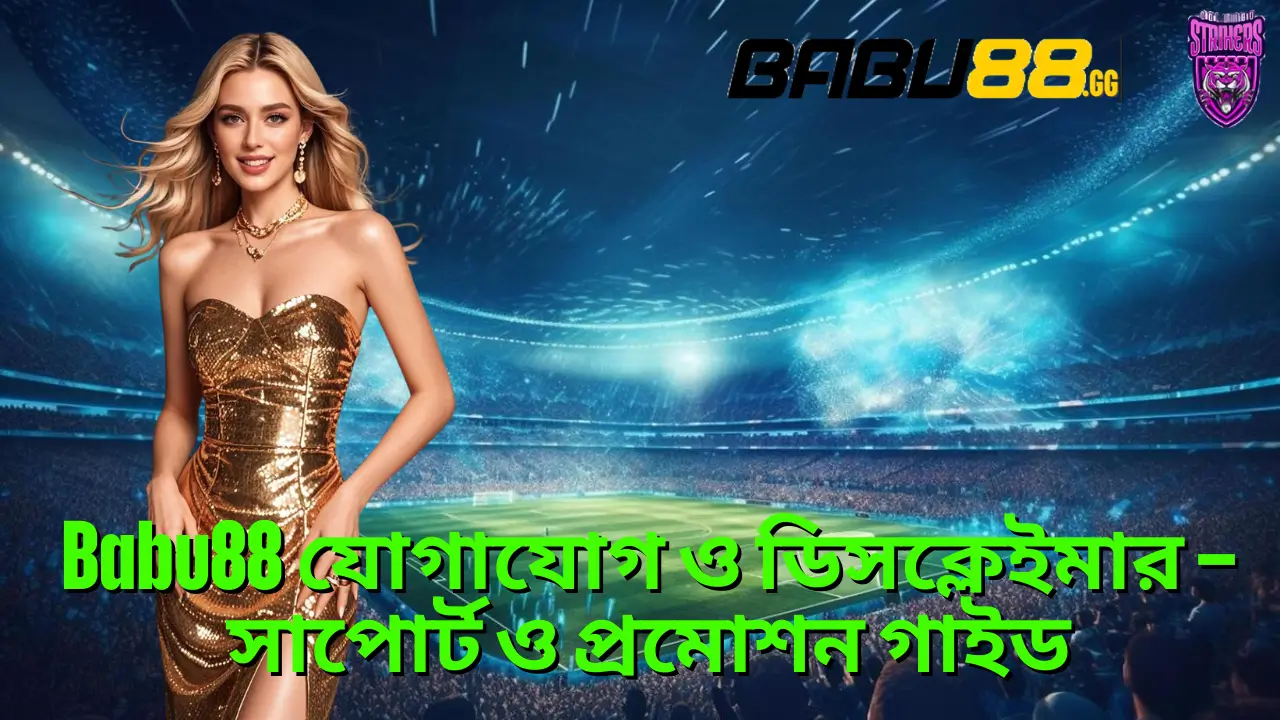 Babu88 যোগাযোগ ও ডিসক্লেইমার – সাপোর্ট ও প্রমোশন গাইড 1 Babu88 যোগাযোগ ও ডিসক্লেইমার – সাপোর্ট ও প্রমোশন গাইড